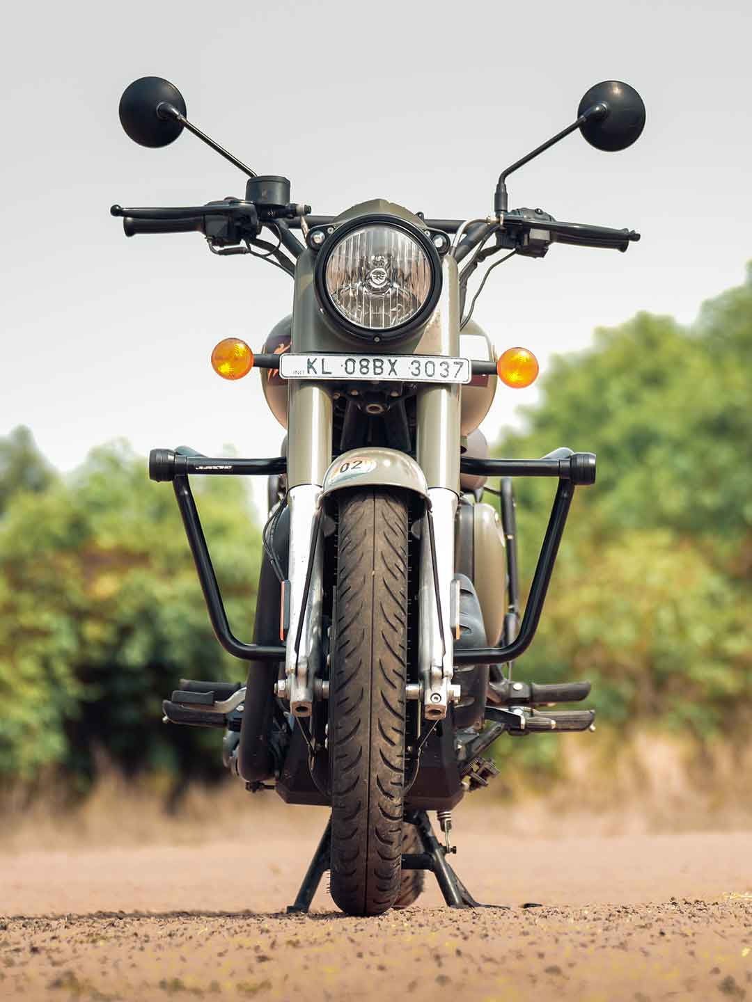 JB RACING CRASHGUARD WITH MAT SLIDER | CLASSIC 350 REBORN