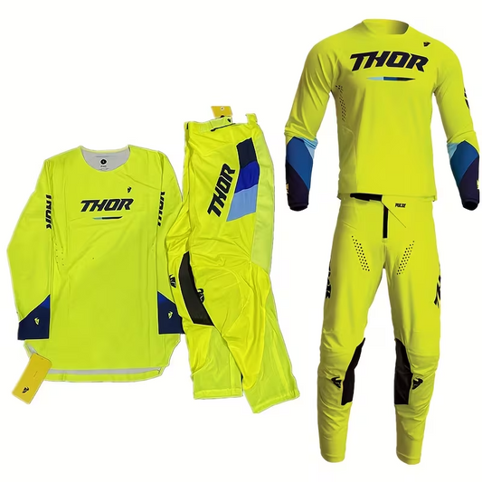 THOR BLACK WRITING IN GREEN | MX JERSEY SET (PRE ORDERS)