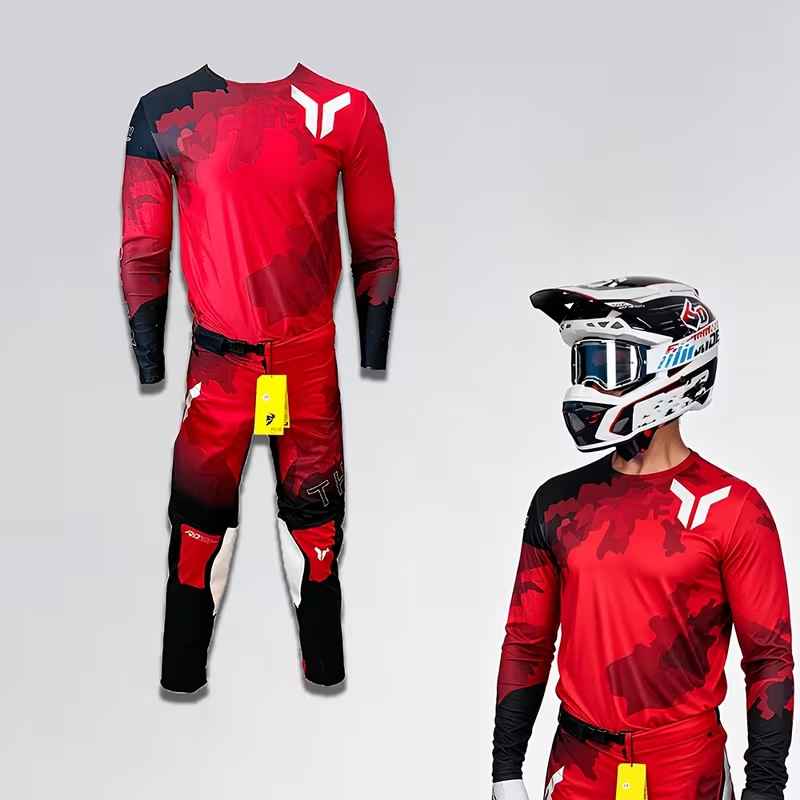 THOR RED AND BLACK | MX JERSEY SET (PRE ORDERS)