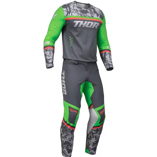 THOR GREY AND GREEN | MX JERSEY SET (PRE ORDERS)