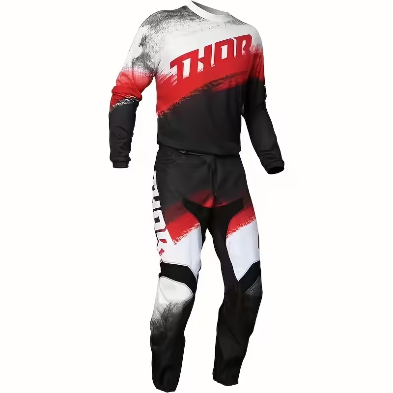 THOR BLACK, RED AND WHITE | MX JERSEY SET (PRE ORDERS)