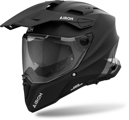 AIROH DUAL MOTORCYCLE HELMET COMMANDER 2 MATT BLACK M/L | ADVENTURE HELMET