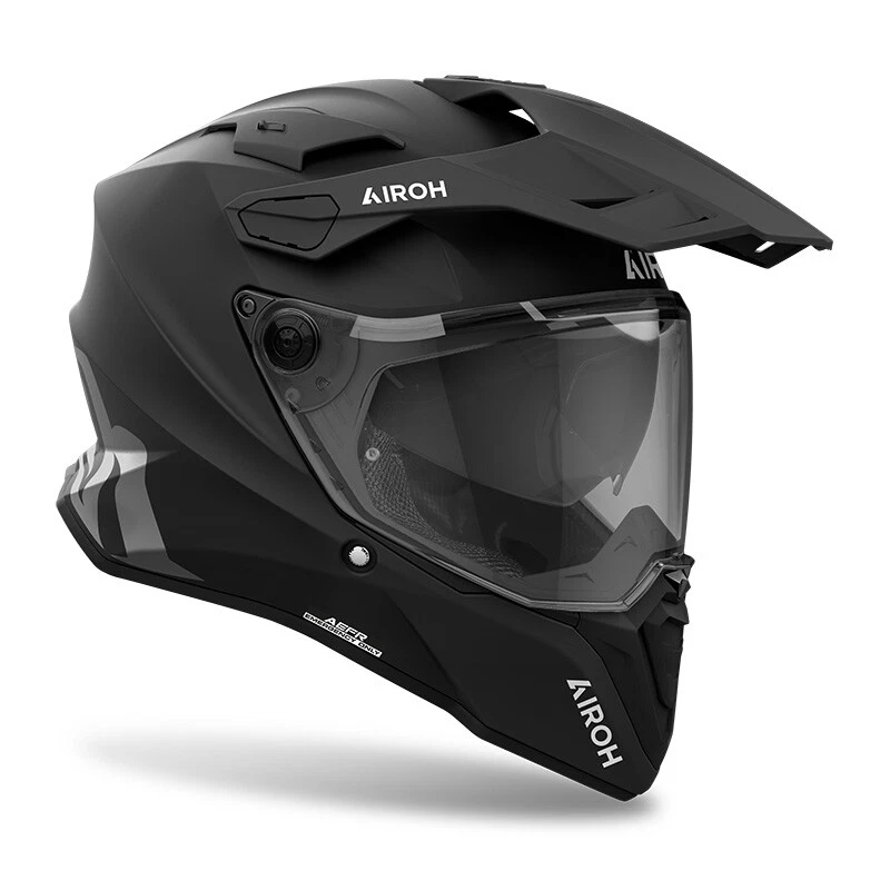 AIROH DUAL MOTORCYCLE HELMET COMMANDER 2 MATT BLACK M/L | ADVENTURE HELMET