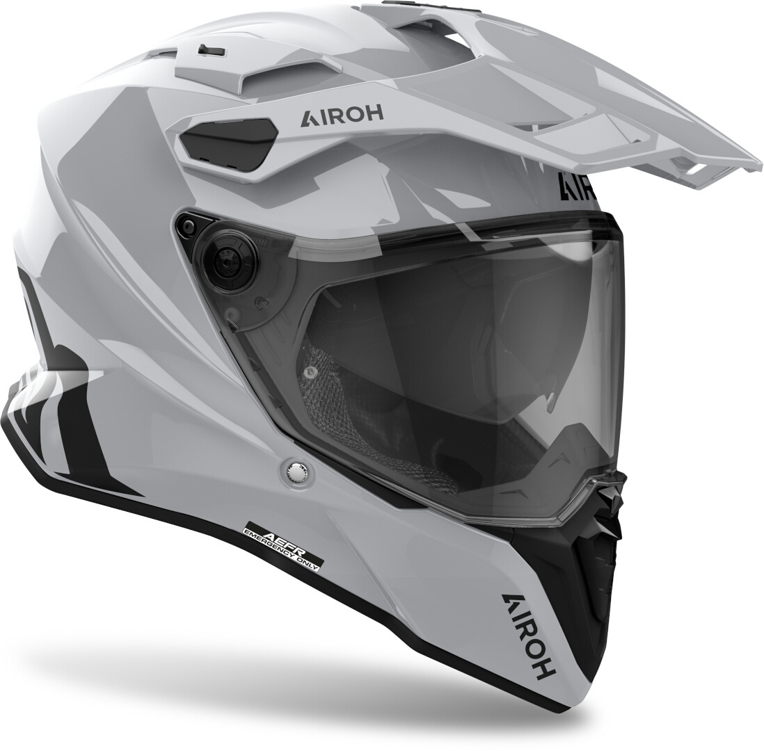 AIROH DUAL MOTORCYCLE HELMET COMMANDER 2 GREY M | ADVENTURE HELMET