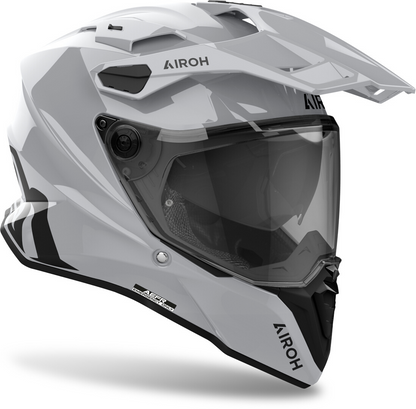 AIROH DUAL MOTORCYCLE HELMET COMMANDER 2 GREY M | ADVENTURE HELMET