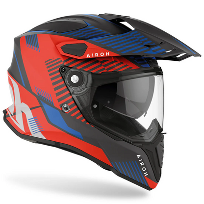 AIROH COMMANDER BOOST BLUE RED MATT XL | ADVENTURE HELMET