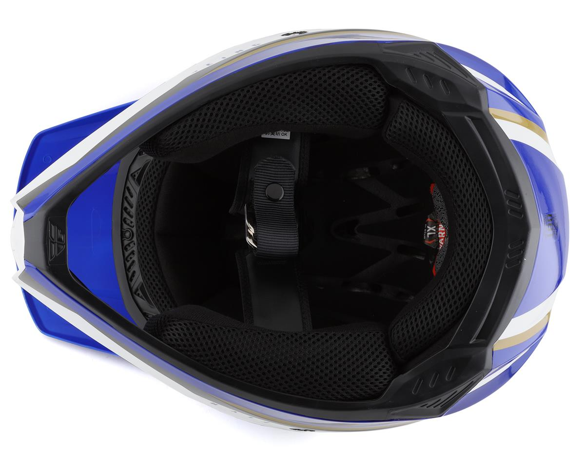 FLY RACING KINETIC VISION WHITE BLUE XS/2XL | MX HELMET