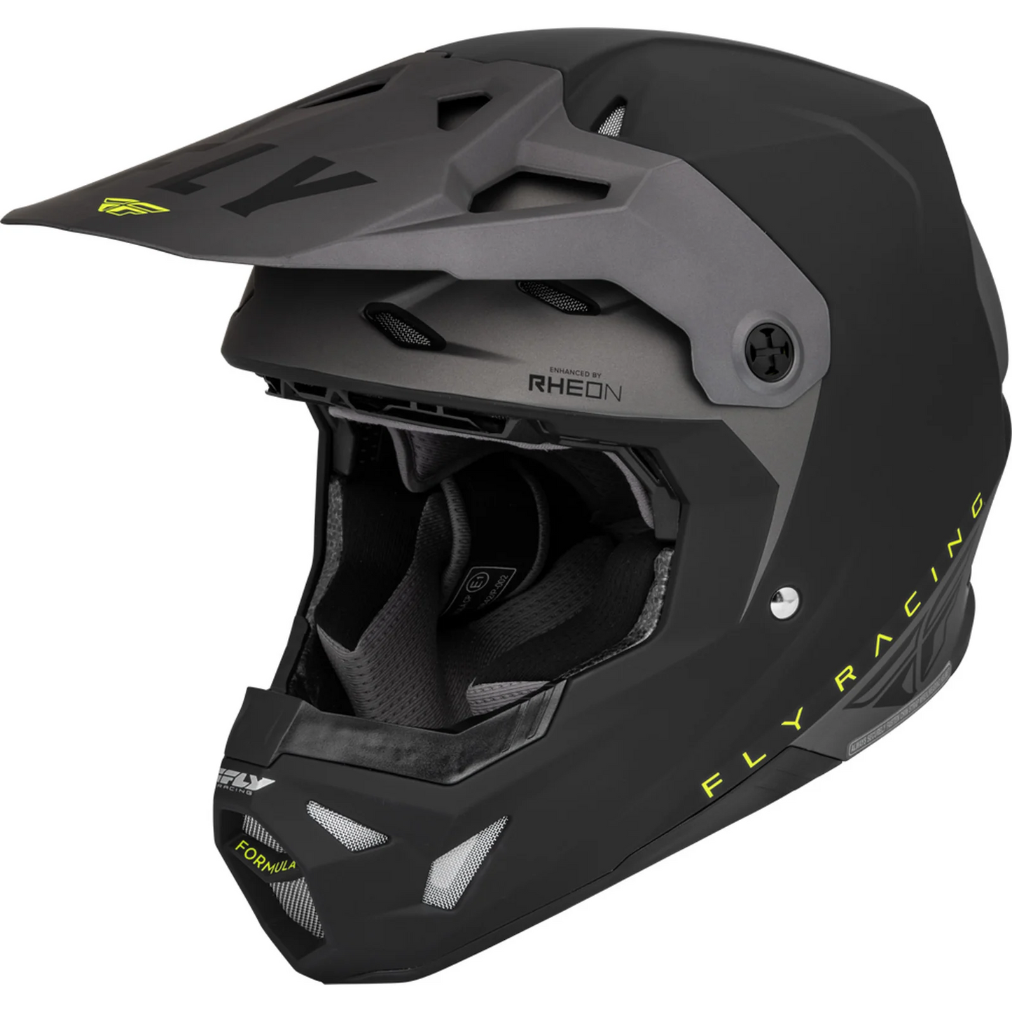FLY RACING FORMULA CP SLANT BLACK GREY MATT S | MX HELMET
