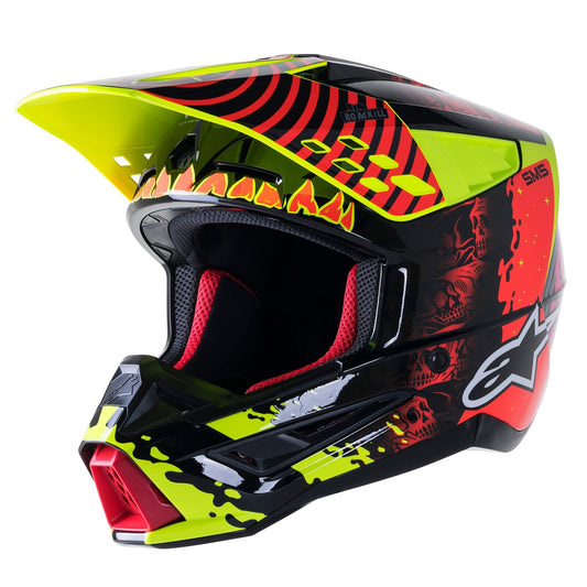 ALPINESTARS SM5 SOLAR FLARE BLACK/RED/YELLOW M | MX HELMET