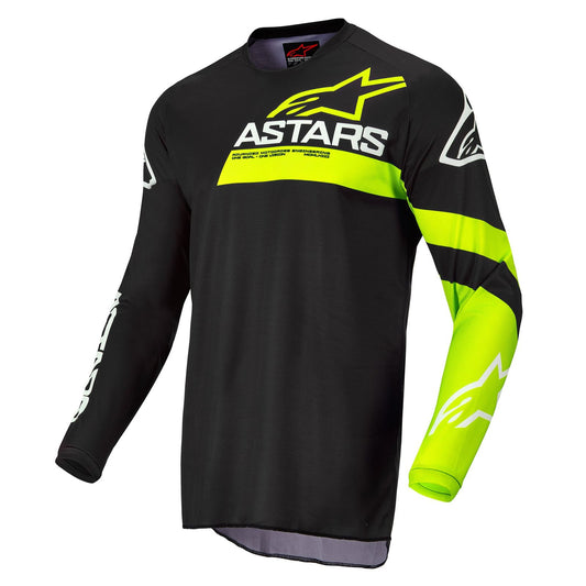 ALPINESTARS FLUID CHASER BLACK/YELLOW FLUO 30/S | JERSEY SET