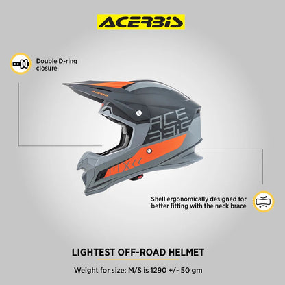 ACERBIS PROFILE 4 BLACK ORANGE | MX HELMET