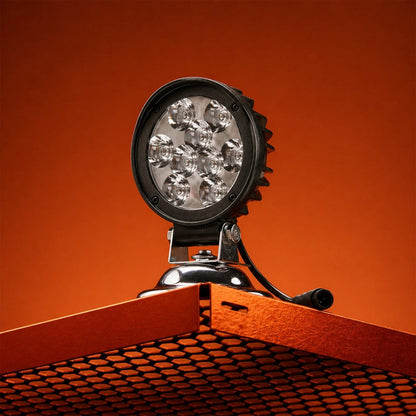 LGP- 9 LED CAP FOG LAMP FOR BIKE, COMPACT WATERPROOF AUXILIARY LIGHT, 12V 15W–27W, IP67, UNIV