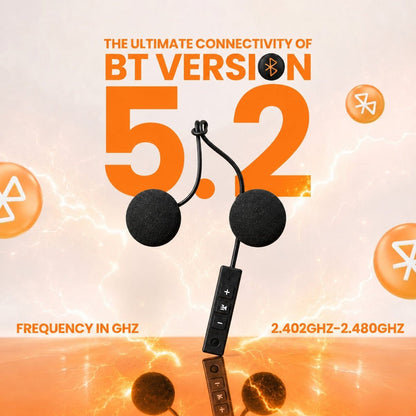 LGP- BLUETOOTH BT-8 WIRELESS HELMET HEADSET WITH MIC FOR CALLING, MUSIC & NAVIGATION, BLUETOOTH 5.2, 10H PLAY