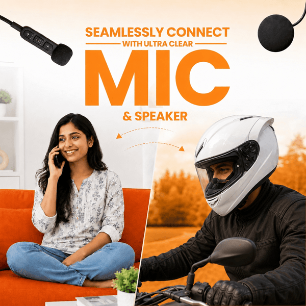 LGP BT30 BLUETOOTH HELMET HEADSET IP67 WATERPROOF  WIRELESS BIKE HELMET SPEAKERS WITH MIC, MUSIC & CALL CONTROL