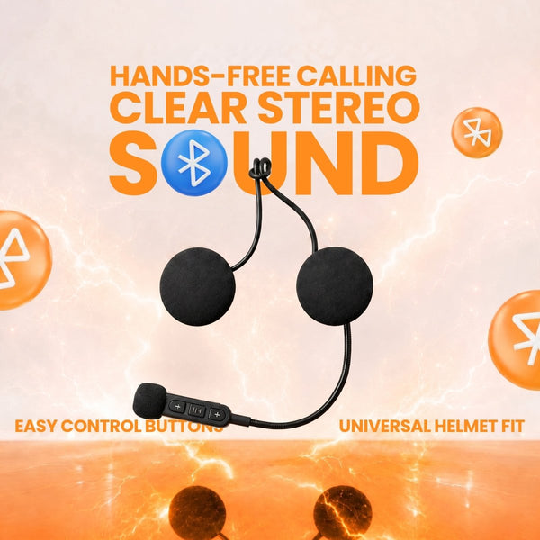 LGP BT30 BLUETOOTH HELMET HEADSET IP67 WATERPROOF  WIRELESS BIKE HELMET SPEAKERS WITH MIC, MUSIC & CALL CONTROL