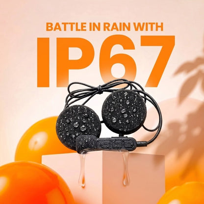 LGP BT30 BLUETOOTH HELMET HEADSET IP67 WATERPROOF  WIRELESS BIKE HELMET SPEAKERS WITH MIC, MUSIC & CALL CONTROL
