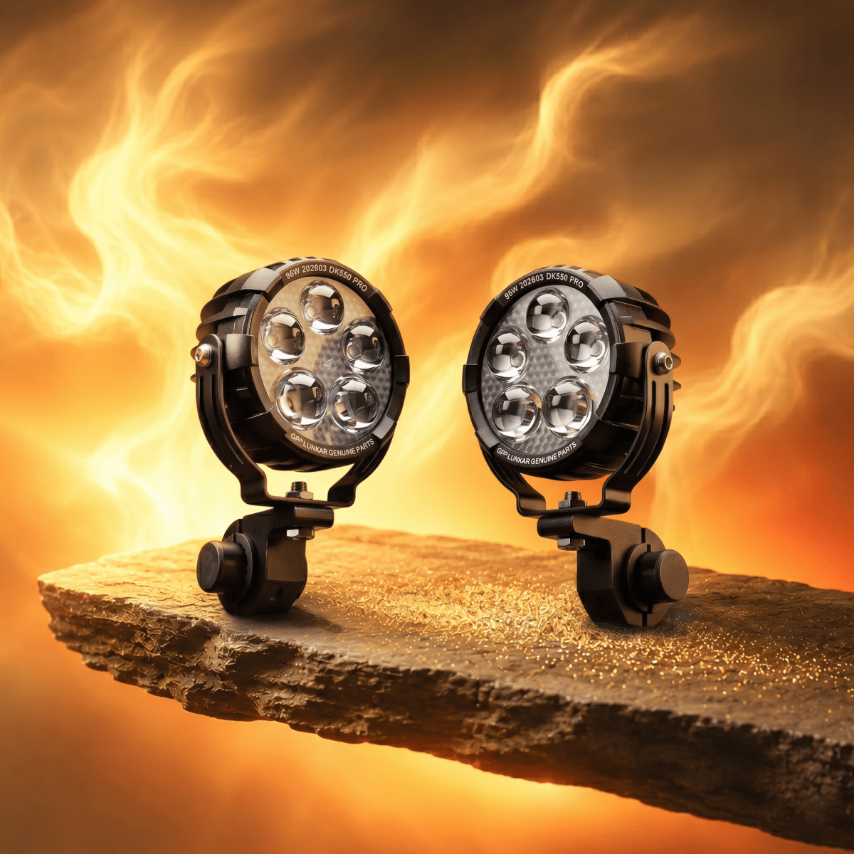 LGP DK-550 PRO 90W LED SPOTLIGHT FOR BIKE & CAR (PAIR)  IP67 WATERPROOF HIGH POWER AUXILIARY FOG