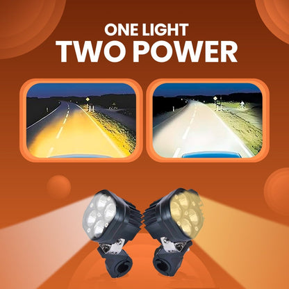 LGP DK40 LED FOG LAMP FOR BIKE (PAIR)  HEAVY-DUTY HIGH POWER WATERPROOF SPOTLIGHT  UNIVERSAL MOTORCYCLE & CAR