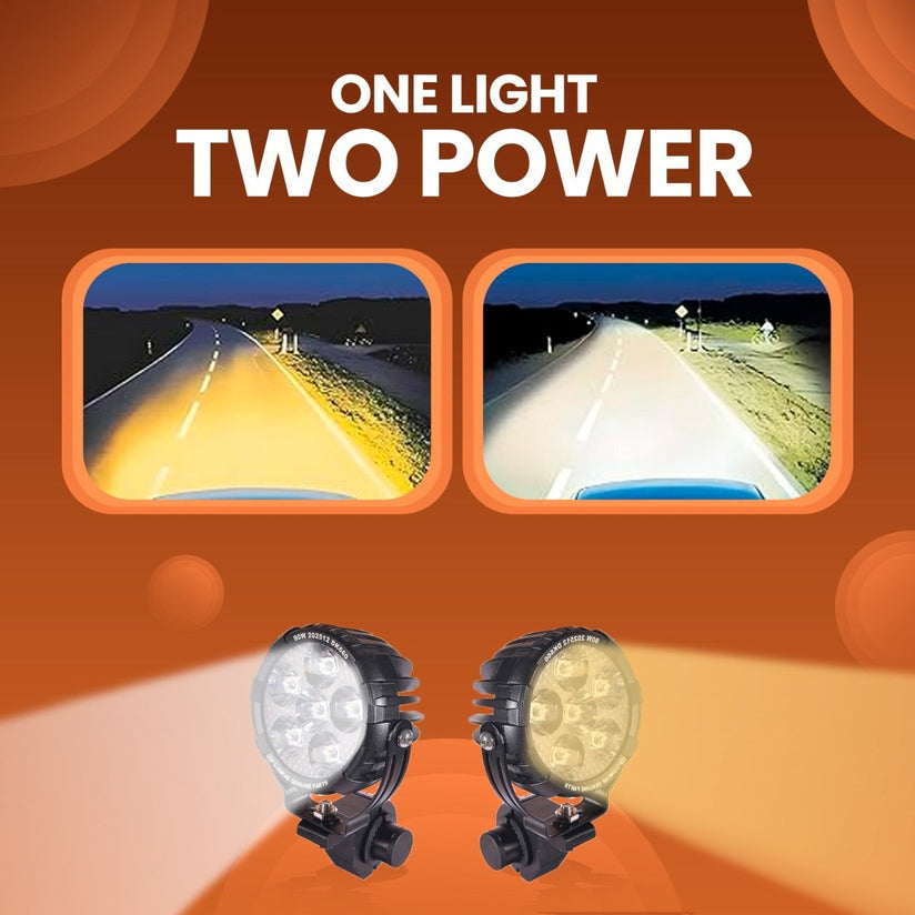 LGP DK660 HIGH POWER LED SPOTLIGHT FOR BIKE (PAIR)  90W 11200LM  IP67 WATERPROOF AUXILIARY FOG L
