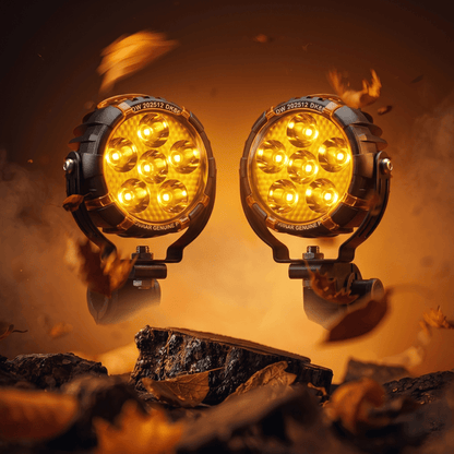 LGP DK660 HIGH POWER LED SPOTLIGHT FOR BIKE (PAIR)  90W 11200LM  IP67 WATERPROOF AUXILIARY FOG L