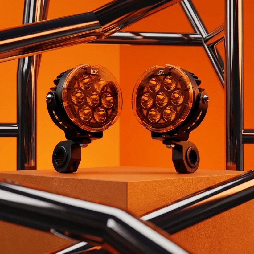LGP DK80 PRO HIGH POWER LED SPOTLIGHT FOR BIKE (PAIR)  160W 20000LM  IP67 WATERPROOF AUXILIA