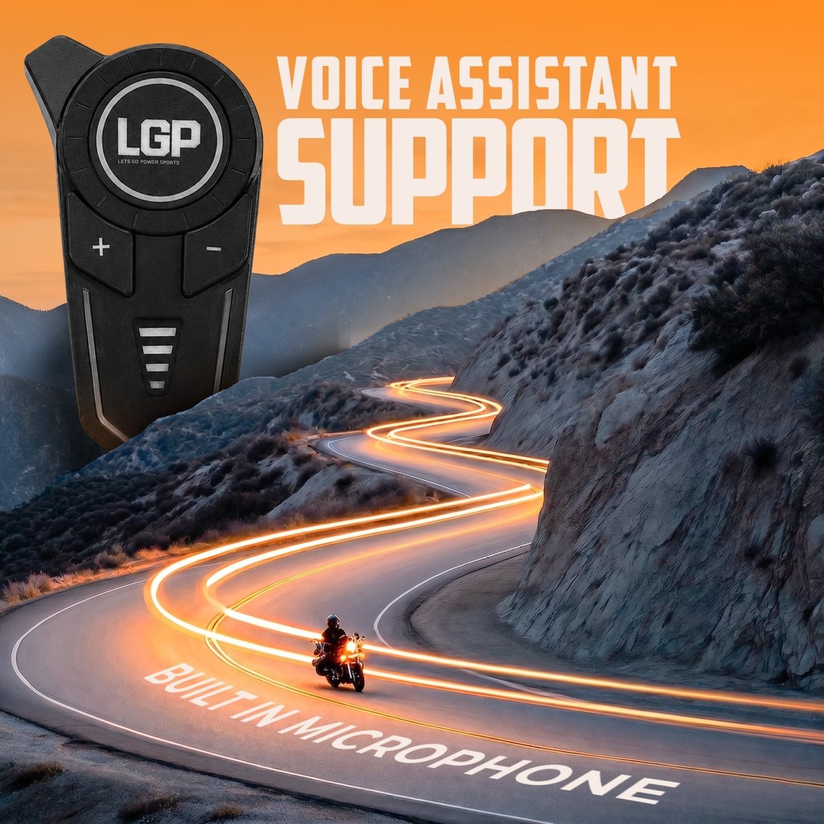 LGP F20 BLUETOOTH HELMET HEADSET  WIRELESS BIKE HELMET SPEAKERS WITH MIC, MUSIC & CALL CONTROL  UNIVERSAL FIT