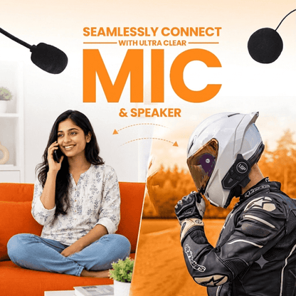 LGP F20 BLUETOOTH HELMET HEADSET  WIRELESS BIKE HELMET SPEAKERS WITH MIC, MUSIC & CALL CONTROL  UNIVERSAL FIT