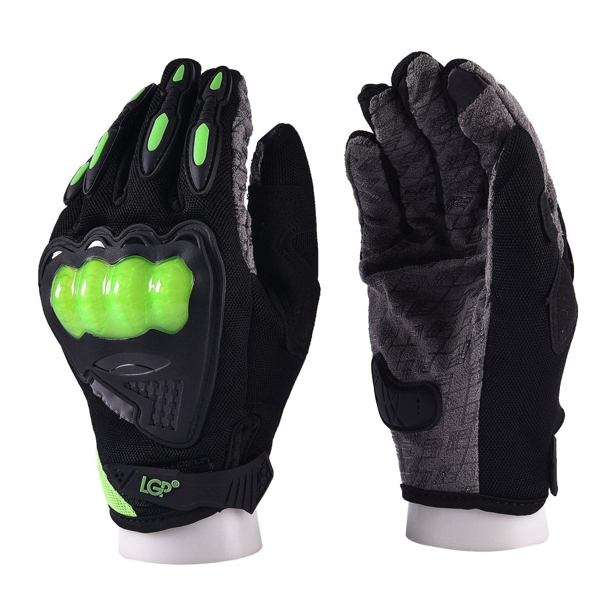 LGP- 035 FULL FINGER MOTORCYCLE RIDING GLOVES WITH TOUCHSCREEN FINGERS, HARD KNUCKLE