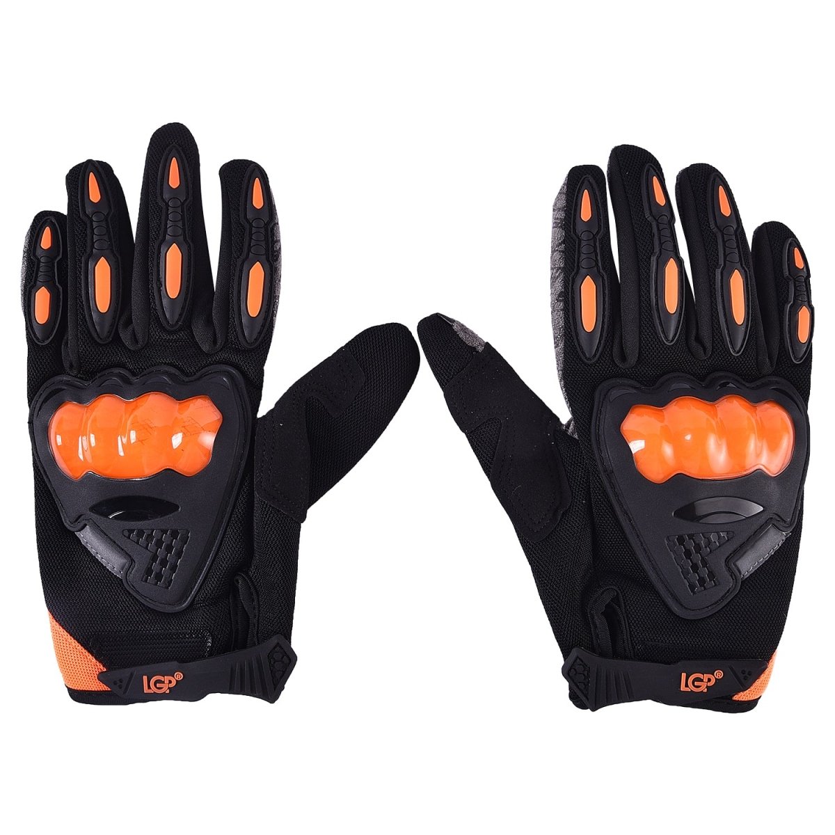 LGP- 035 FULL FINGER MOTORCYCLE RIDING GLOVES WITH TOUCHSCREEN FINGERS, HARD KNUCKLE