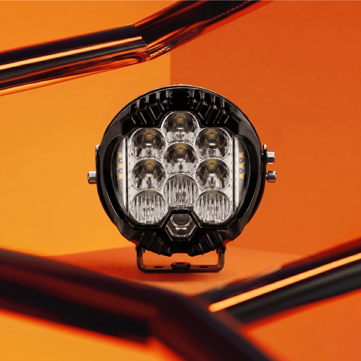 LGP- LITTLE MONSTER LED FOG LAMP FOR BIKE, COMPACT AUXILIARY SPOTLIGHT, IP68 WATERPROOF, 16W, 1600 LUMENS, 1