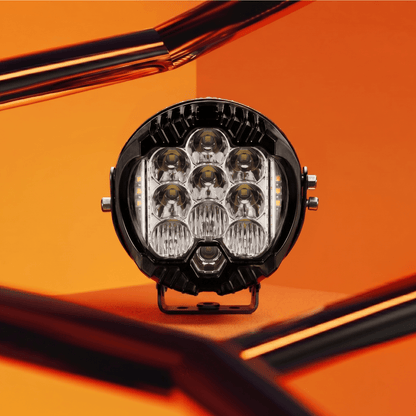 LGP- LITTLE MONSTER LED FOG LAMP FOR BIKE, COMPACT AUXILIARY SPOTLIGHT, IP68 WATERPROOF, 16W, 1600 LUMENS, 1