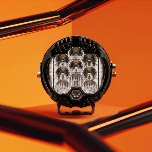 LGP- LITTLE MONSTER LED FOG LAMP FOR BIKE, COMPACT AUXILIARY SPOTLIGHT, IP68 WATERPROOF, 16W, 1600 LUMENS, 1