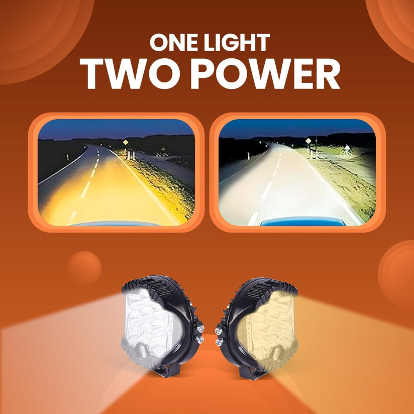 LGP- LITTLE MONSTER LED FOG LAMP FOR BIKE, COMPACT AUXILIARY SPOTLIGHT, IP68 WATERPROOF, 16W, 1600 LUMENS, 1