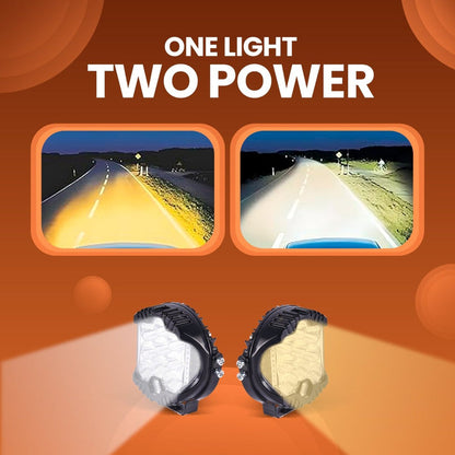 LGP- LITTLE MONSTER LED FOG LAMP FOR BIKE, COMPACT AUXILIARY SPOTLIGHT, IP68 WATERPROOF, 16W, 1600 LUMENS, 1