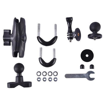 LGP- MOTORCYCLE CAMERA MOUNT 360° ROTATABLE HANDLEBAR & MIRROR BAR MOUNT FOR GOPRO, INSTA360 & ACTION CAMERAS