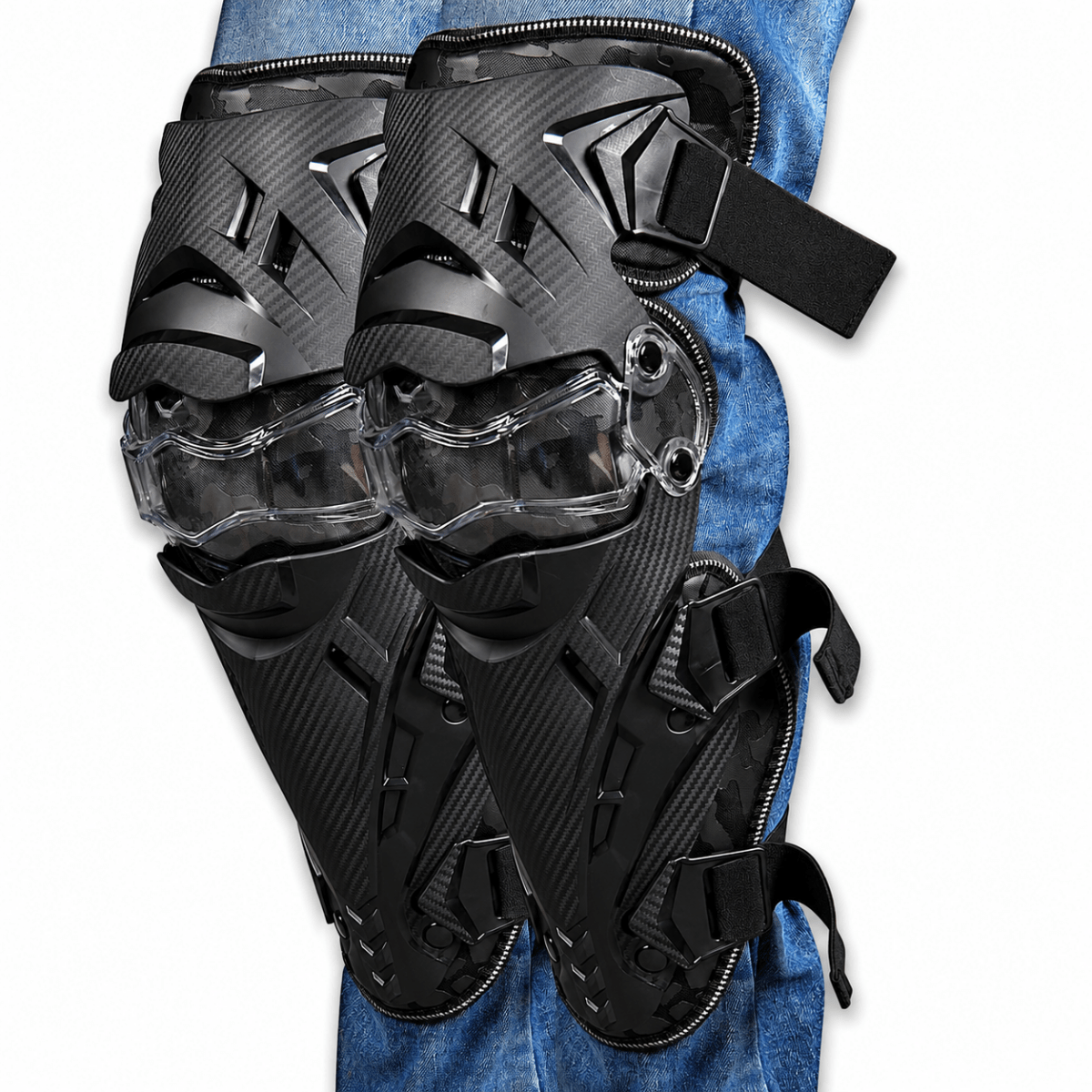 LGP MOTORCYCLE KNEE GUARD SET OF 2 RIDING SAFETY PROTECTION
