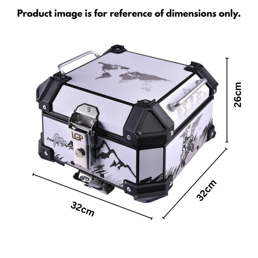 LGP TOP BOX 18L WHITE GRAPHICS