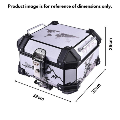 LGP TOP BOX 18L WHITE GRAPHICS