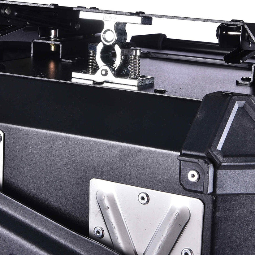 LGP TOP BOX 45L BLACK ARMOURED WITH BACKREST
