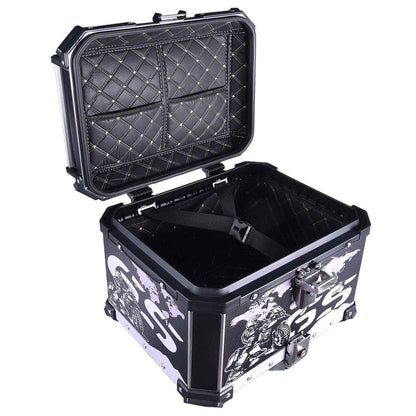LGP TOP BOX 45L BLACK GS WITH BACKREST