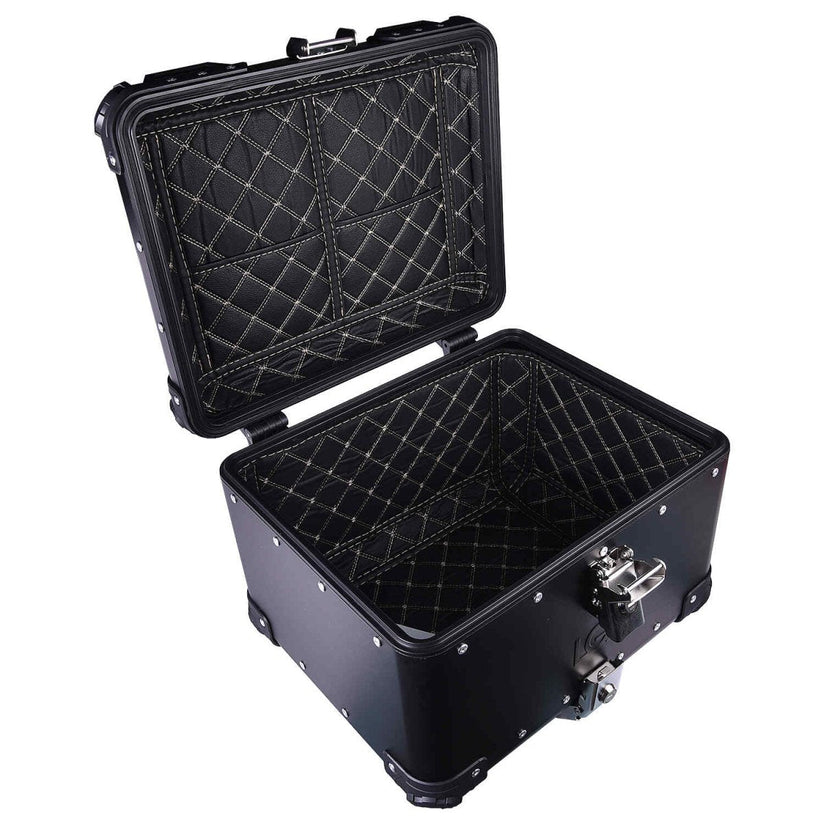 LGP TOP BOX 45L BLACK ROUND CORNER WITH BACKREST