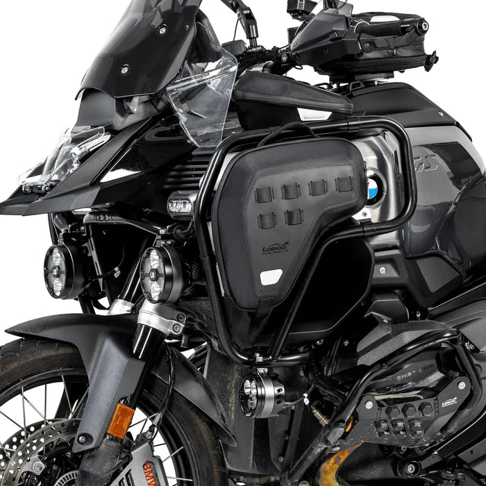 LOBOO CRASH BAR BAGS BHGB13BK (5L PAIR) FOR BMW R1300GS ADVENTURE (2024+) - ANTI-THEFT EVA HARD SHELL STORAGE
