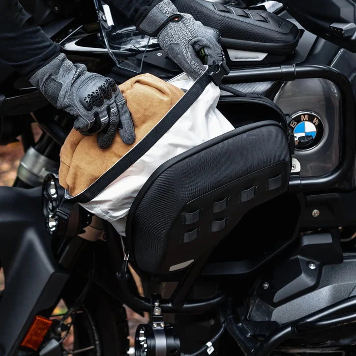 LOBOO CRASH BAR BAGS BHGB13BK (5L PAIR) FOR BMW R1300GS ADVENTURE (2024+) - ANTI-THEFT EVA HARD SHELL STORAGE