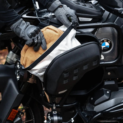 LOBOO CRASH BAR BAGS BHGB13BK (5L PAIR) FOR BMW R1300GS ADVENTURE (2024+) - ANTI-THEFT EVA HARD SHELL STORAGE