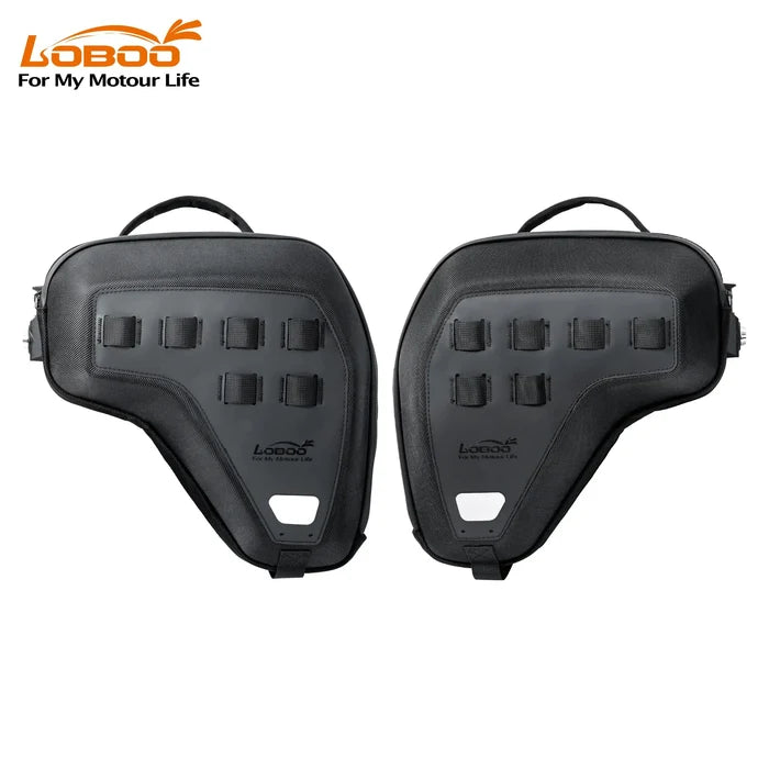 LOBOO CRASH BAR BAGS BHGB13BK (5L PAIR) FOR BMW R1300GS ADVENTURE (2024+) - ANTI-THEFT EVA HARD SHELL STORAGE