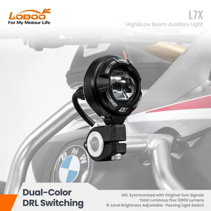 LOBOO L7X HIGH & LOW BEAM AUXILIARY LIGHT