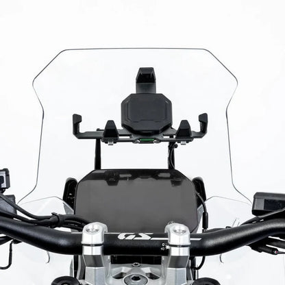 LOBOO PH06 ANTI-VIBRATION PHONE MOUNT - MAGNETIC DAMPING + 15W WIRELESS CHARGING - ALUMINUM MOTORCYCLE HOLDER (FITS 4.7-7.2 PHONES)