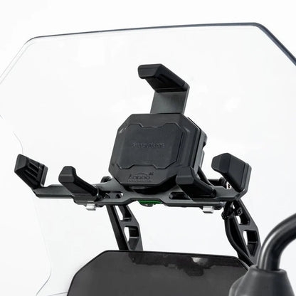LOBOO PH06 ANTI-VIBRATION PHONE MOUNT - MAGNETIC DAMPING + 15W WIRELESS CHARGING - ALUMINUM MOTORCYCLE HOLDER (FITS 4.7-7.2 PHONES)