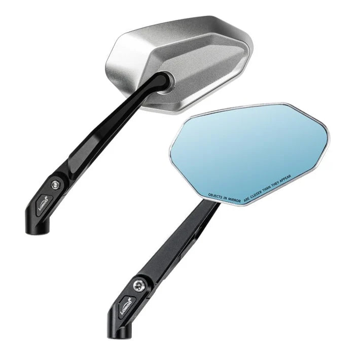 LOBOO RM02 CNC FOLDABLE MIRRORS FOR ADVENTURE BIKES  ANTI-GLARE WIDE ANGLE LENS