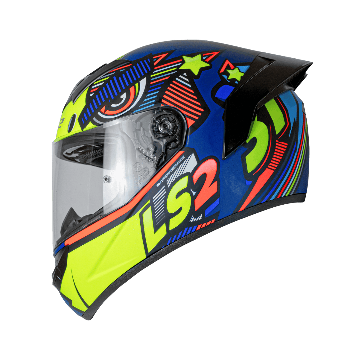 FF352 ROOKIE KHAN MATT NAVY BLUE HI VIZ YELLOW